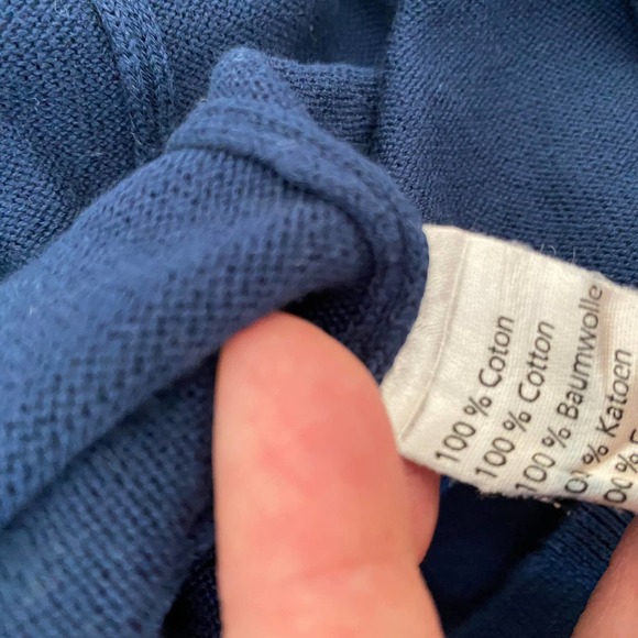 Lacoste Mens Cotton V Neck Sweater Made in France - Picture 7 of 8